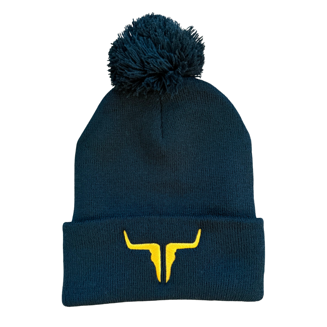 Pom-Pom Cuffed Beanie